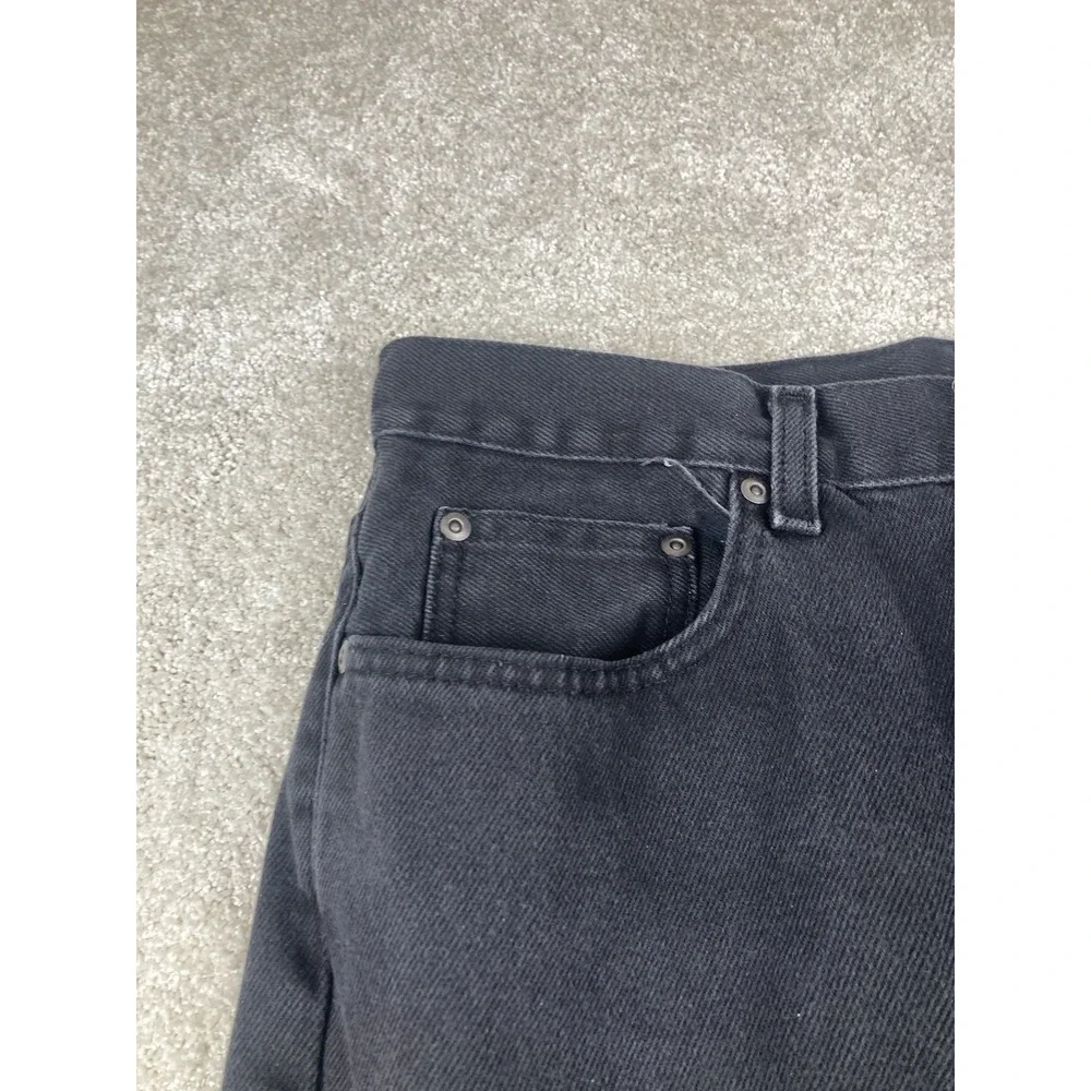 George Regular Fit 5 Pocket Straight Leg Black Jeans Size 32 X 32